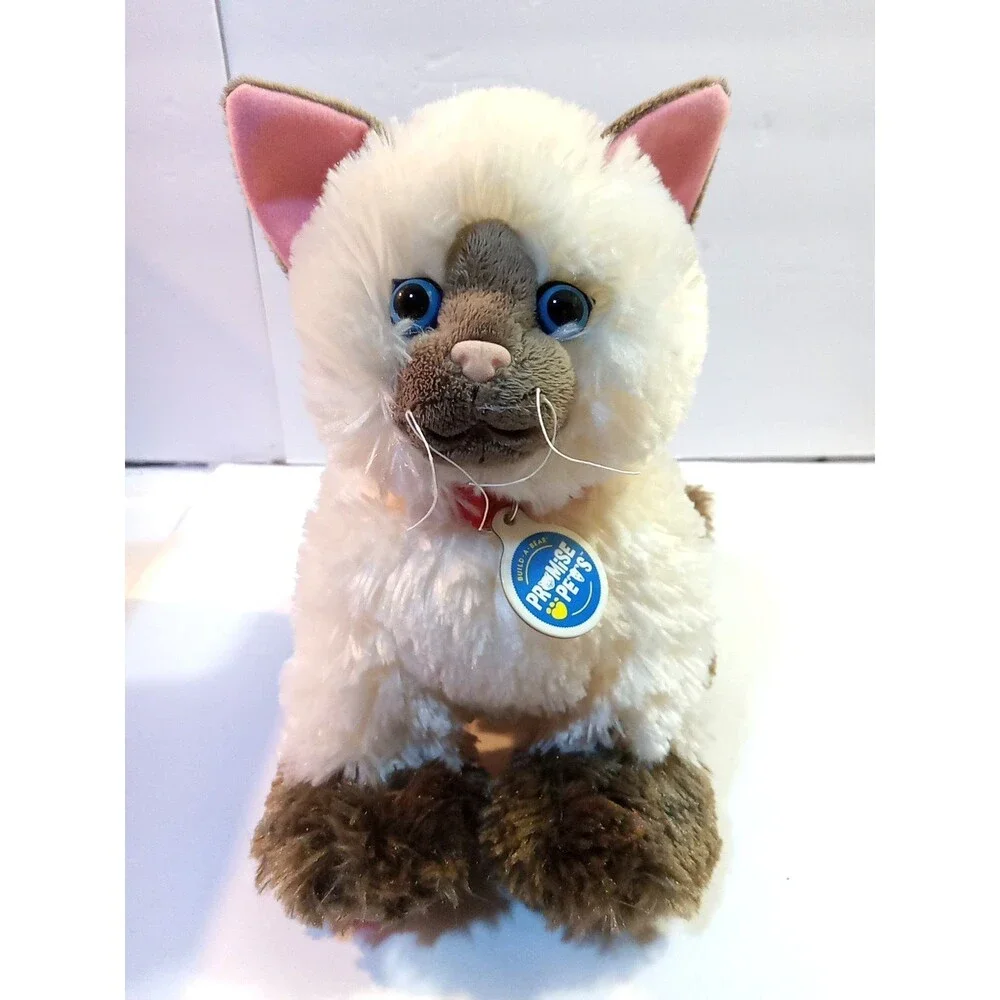 Build A Bear Siamese Himalayan Ragdoll Cat Plush Stuffed Promise Pet BABW